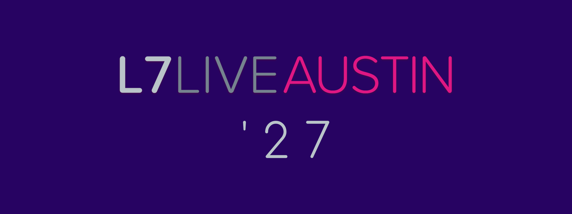 Website Header L7LIVE Austin 2027 2880x1080